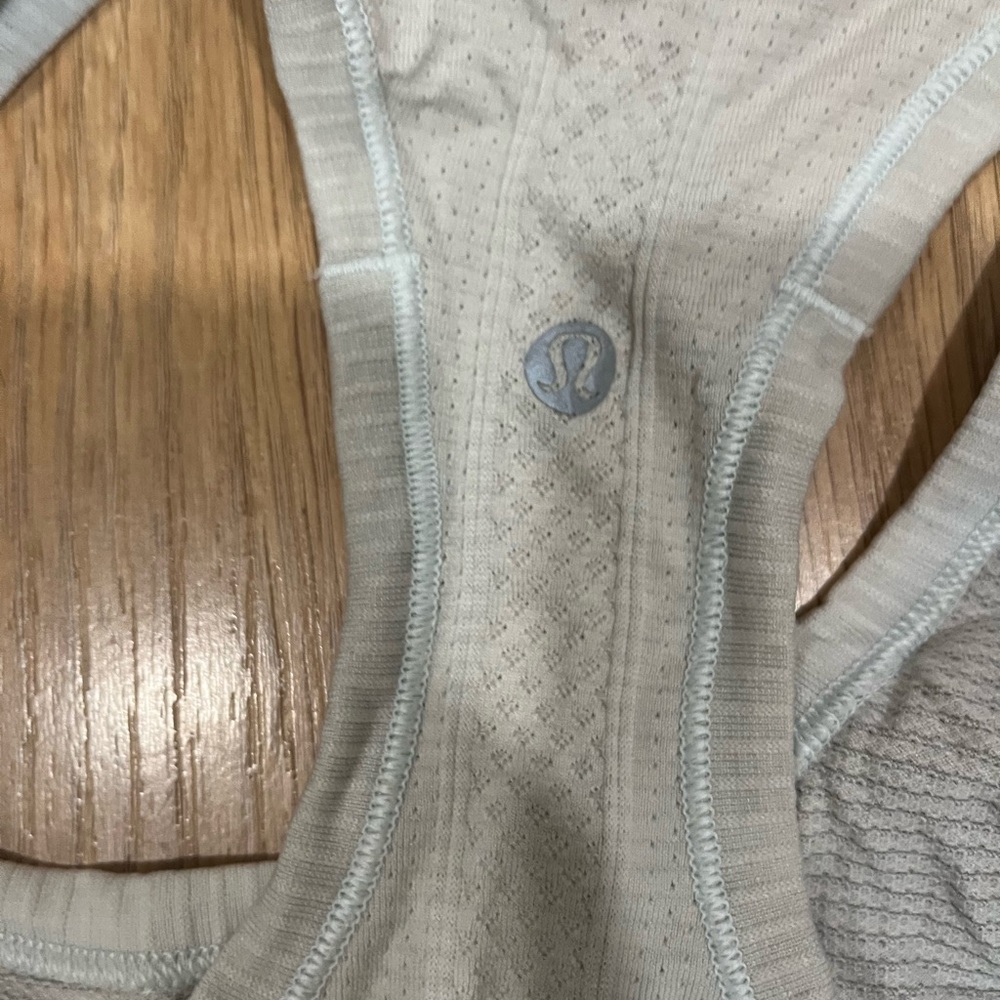 lululemon athletica mint/gray racer back tank